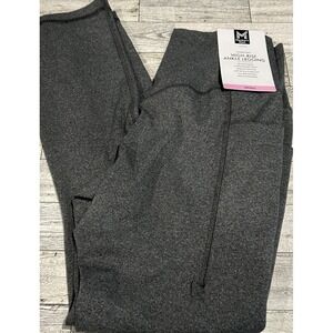 NWT Member's Mark Women's Everyday 25 Inch GRAY High-Rise Ankle Leggings S SMALL